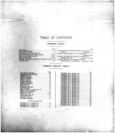 Table of Contents, Pierce County 1910 Published by Ogle